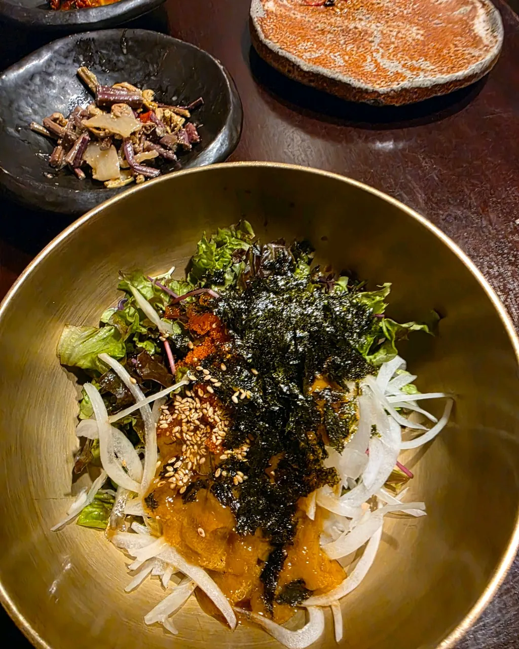 Balat — signature dish: Seongge Bibimbap (Sea Urchin Mixed Rice)