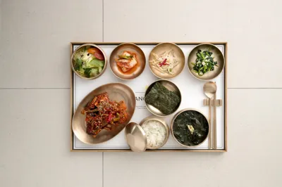 Gebangsikdang — signature dish: Yangnyeom Gejang Set Meal (Spicy Marinated Raw Crab)